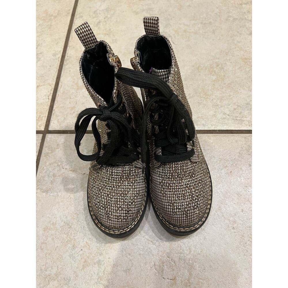 Kurt Geiger London Brown Crystal Embellished Mini Burlington Ankle Boots Sz 12